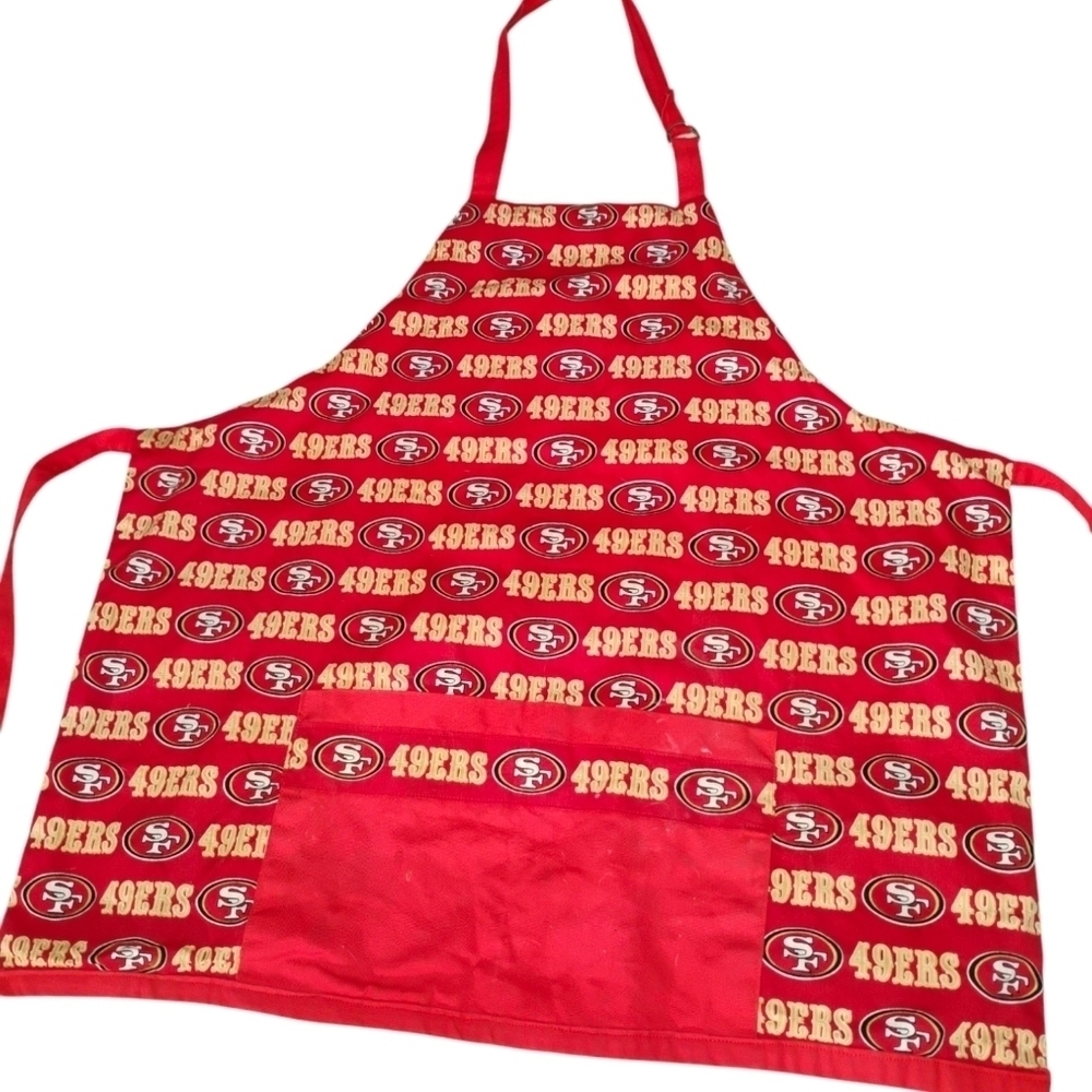 49er fully reversible chefs apron! Large!!! C276​​​​​​